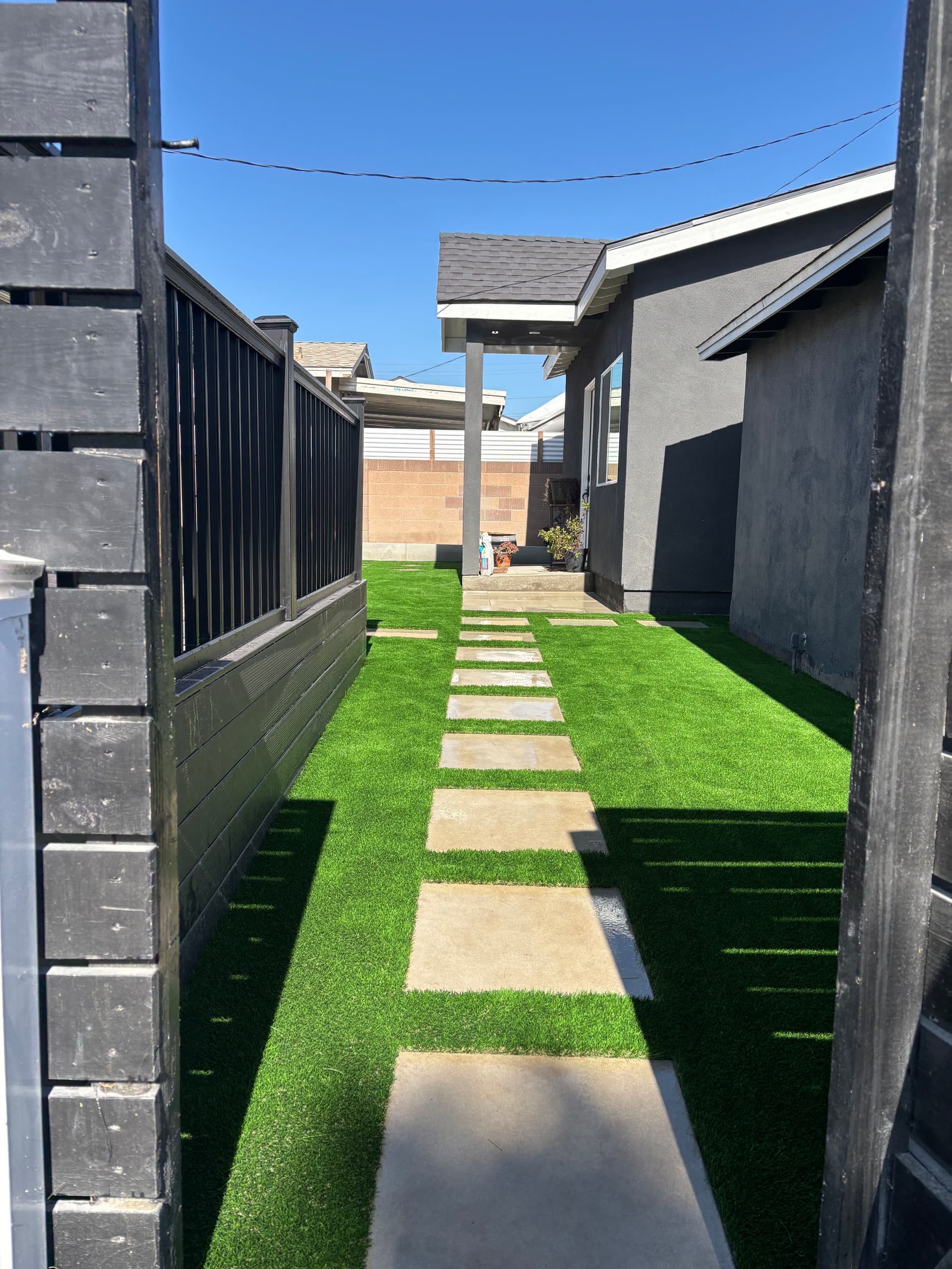 Gallery photos for Backyard Makeover with Artificial Turf and Pavers in Lakewood: Image #2