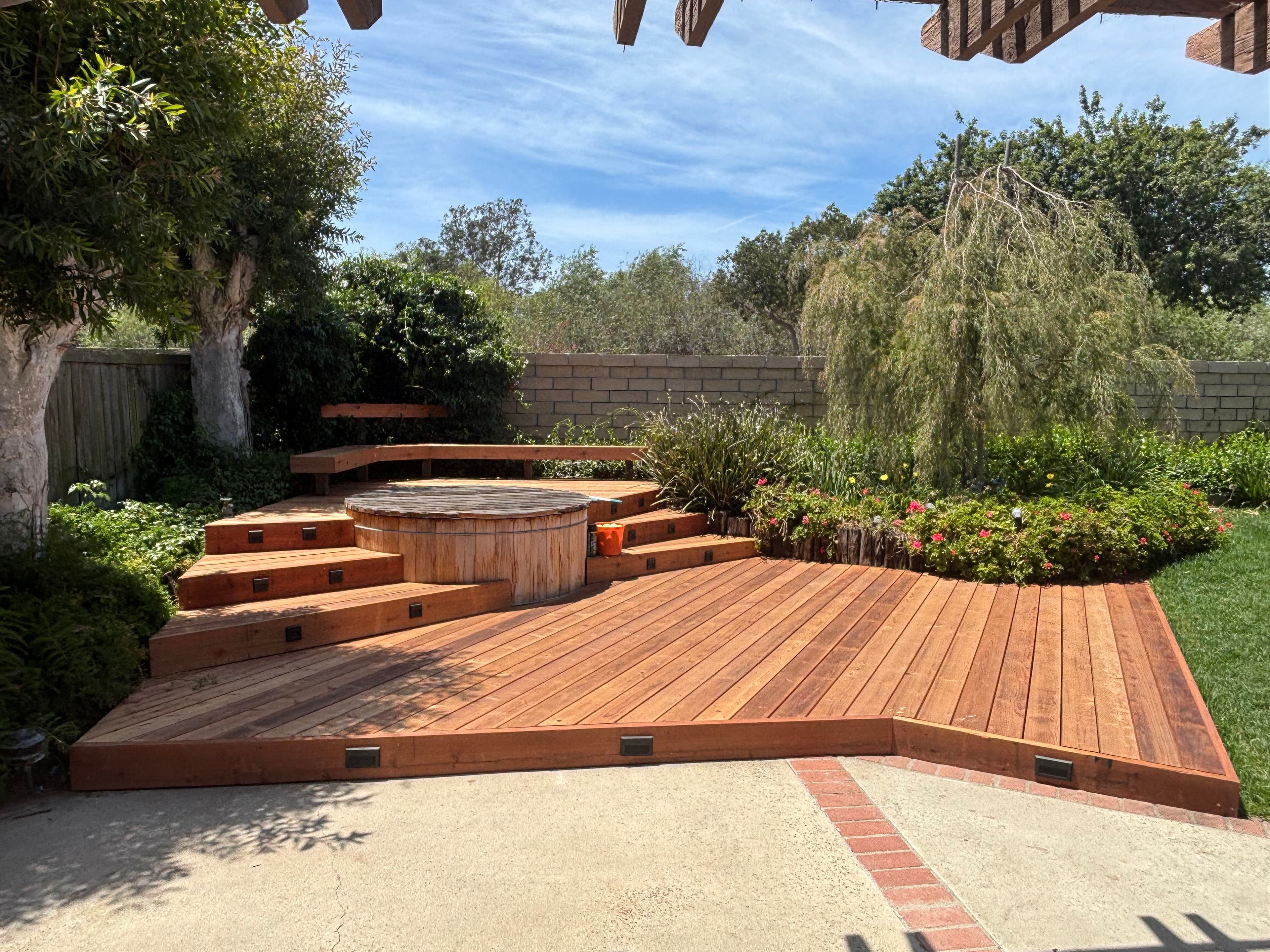 Project Redwood Deck Build in Huntington Beach with Hot Tub Platform image