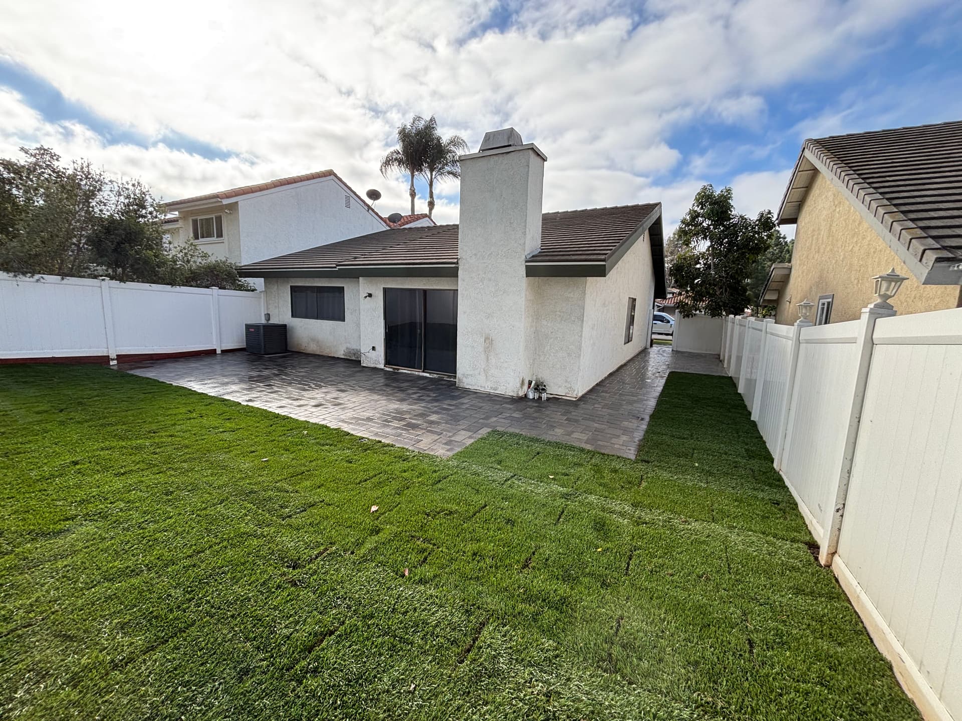 Gallery photos for Fresh Paver Patio and Lawn Transformation in Irvine: Image #2