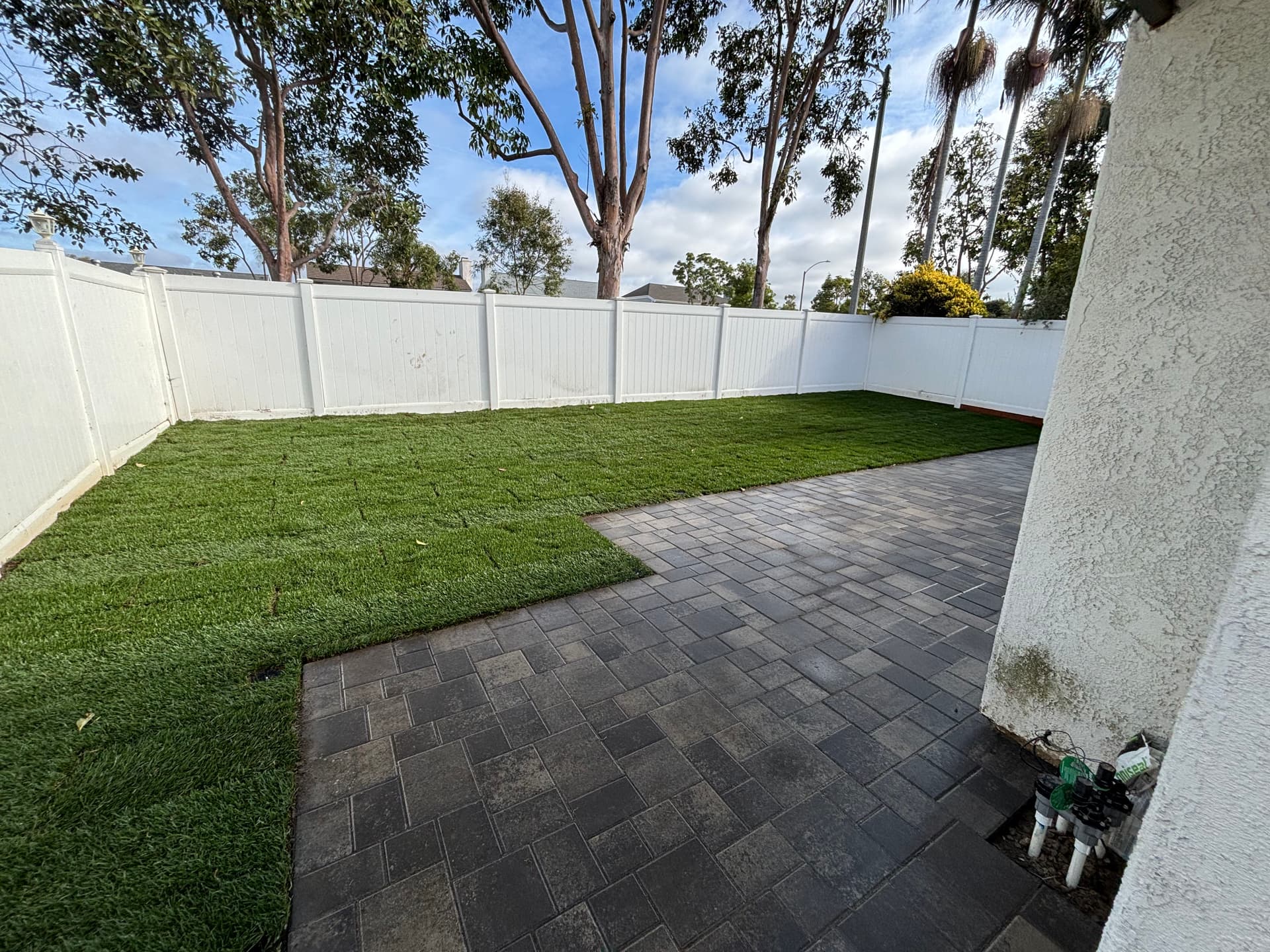 Gallery photos for Fresh Paver Patio and Lawn Transformation in Irvine: Image #1
