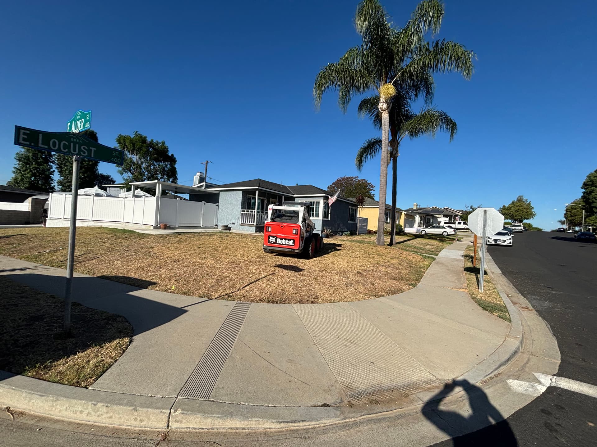 Gallery photos for Front Yard Sod Installation Brings a Brea Corner Lot Back to Life: Image #1